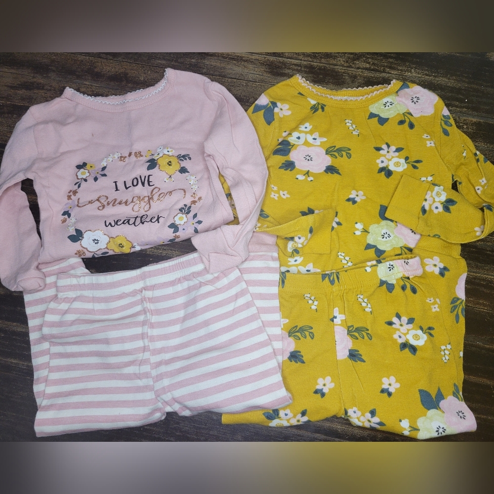 NWOT 2 pack koala kids 24 months toddler girl pajamas